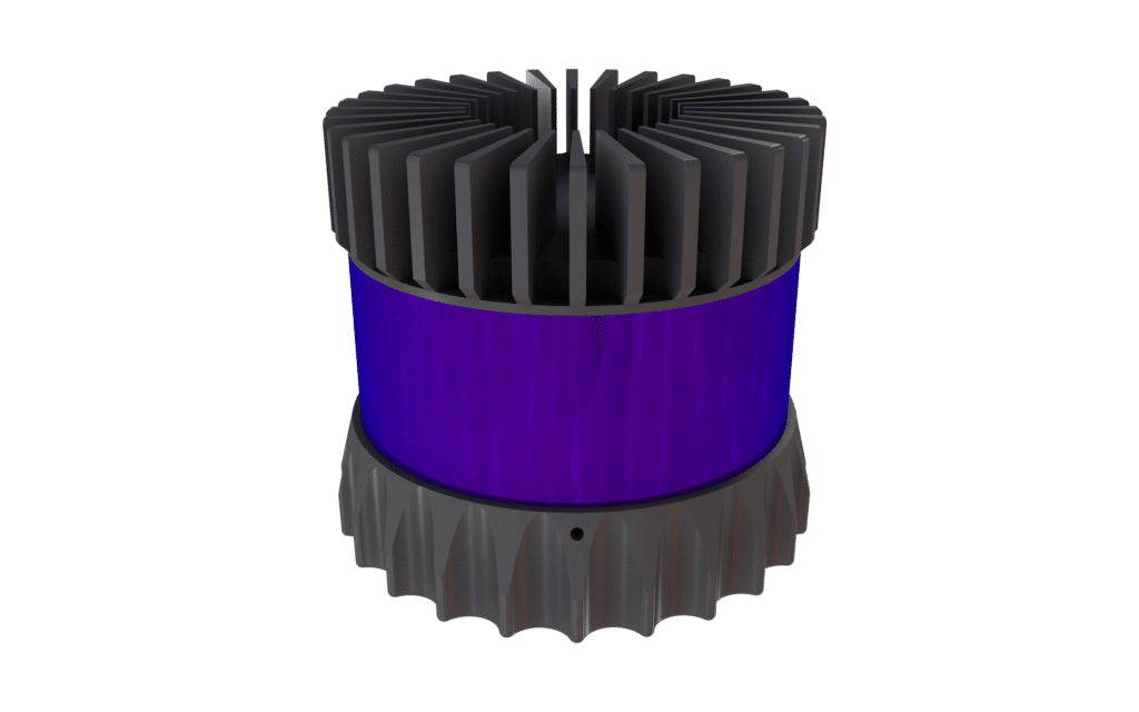 Illustration of a spinning LiDAR